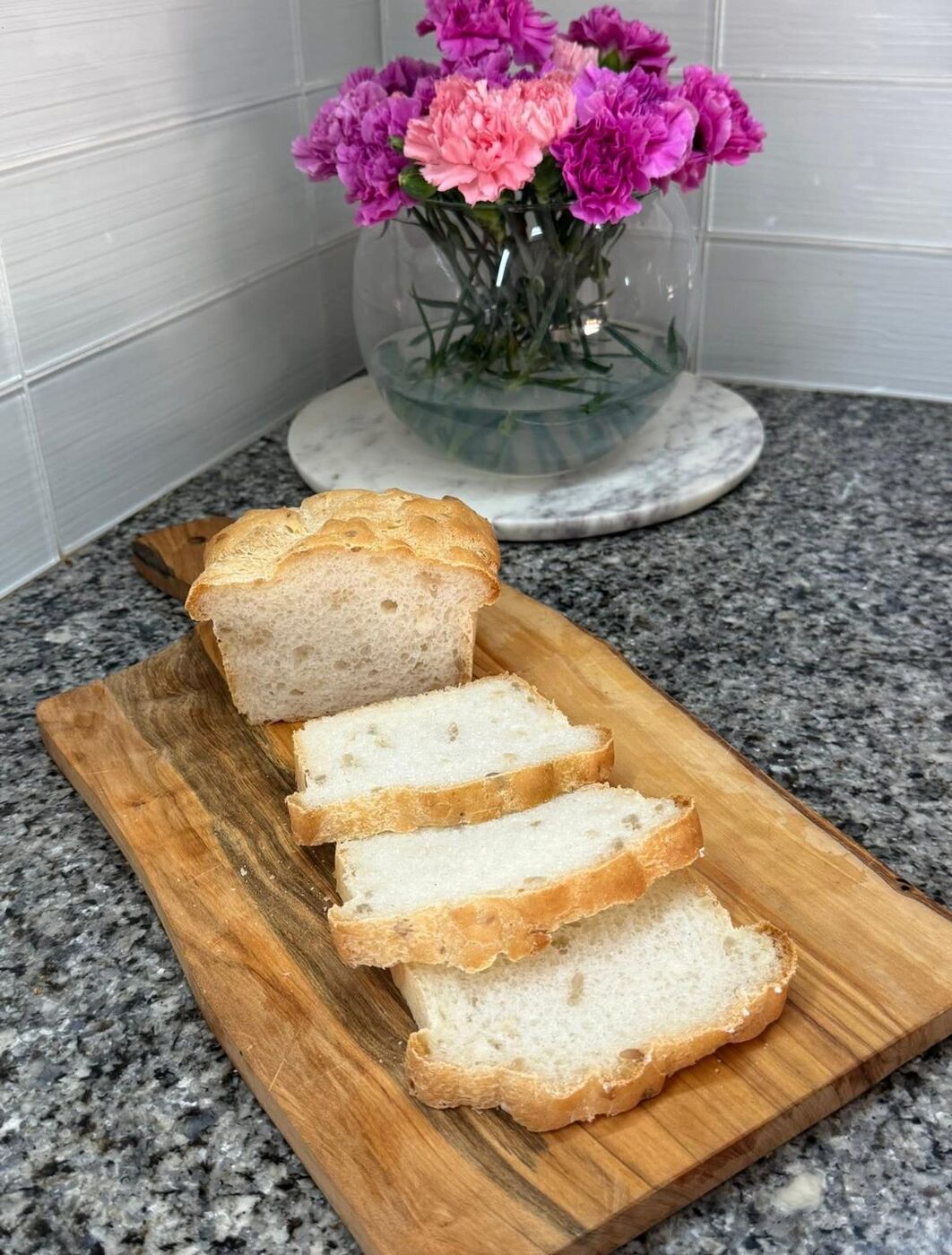 Classic gluten-free sandwich loaf sliced